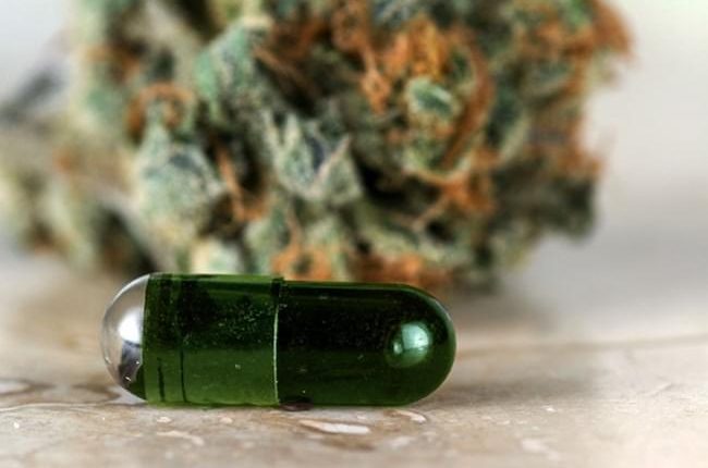Capsules are filled with cannabis oil
